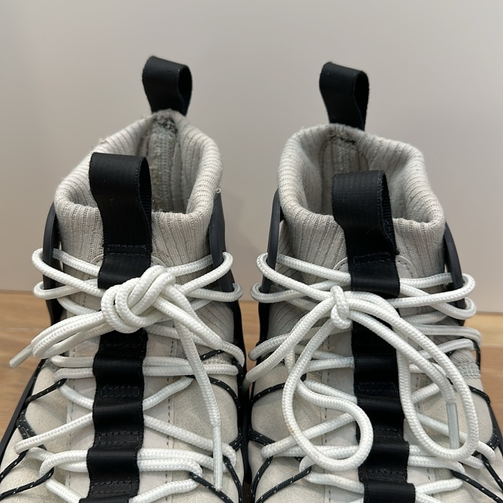 NIKE AIR FOOTSCAPE MID UTILITY Basketball Hi Top Shoes Bone Womens Size 10 - Picture 10 of 11